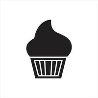 vector de cupcake para presentación de icono de símbolo de sitio web