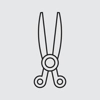 scissor tool vector for website symbol icon presentation