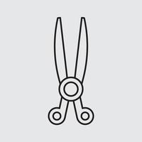 scissor tool vector for website symbol icon presentation