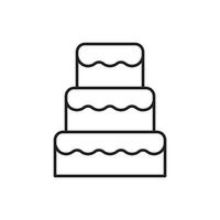 wedding cake vector for website symbol icon presentation