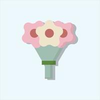 bouquet vector for website symbol icon presentation