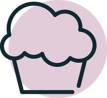 cup cake vector para sitio web símbolo icono presentación