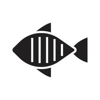 vector de icono de pescado para presentación de icono de símbolo de sitio web