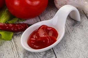 Tomato ketchup sauce photo