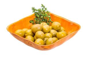 Green gigant olives photo