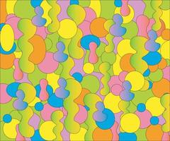 fondo abstracto de formas geométricas suaves multicolores vector