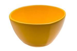 Yellow empty bowl photo