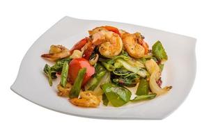 Seafood with vegetables photo