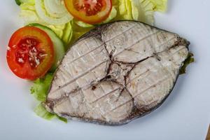 Grilled tuna steak photo