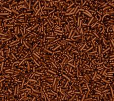 Brown Chocolate sprinkle dots, decoration for cake and bakery, a lot of sprinkles as a background 3d illustration photo