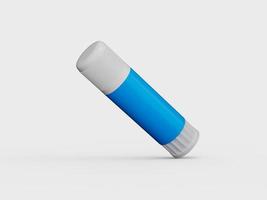 Glue stick with Cap on White isolated background 3d illustration photo