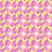 Geometric seamless vector pattern. Colorful isometric blocks.