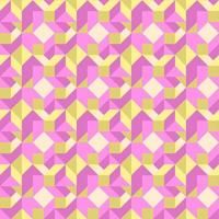 Geometric seamless vector pattern. Colorful isometric blocks.