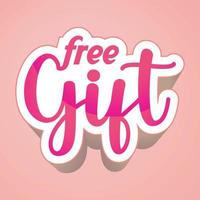 Free Gift Discount Promotion Sale vector