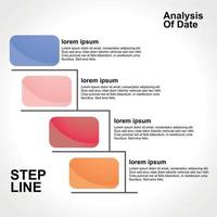 Template Infographic presentation chart business vector