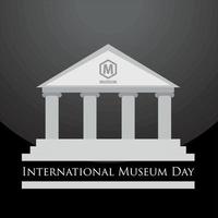logotipo del día internacional de los museos vector