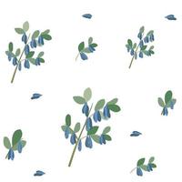 Stylish minimal berries pattern vector