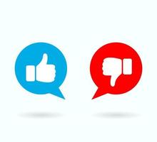 Like and Unlike Icon Button vector