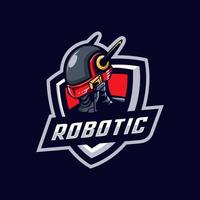 Robotic mascot logo vector