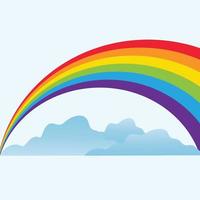 Diseño de ilustración de vector de fondo de arco iris de belleza abstrack