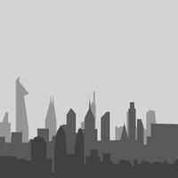ilustración de vector de fondo de horizonte de ciudad