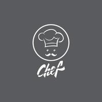 Hat chef logo template vector icon  illustration