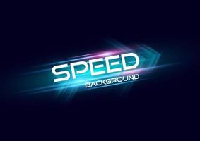 Abstract modern speed light arrow line effect on black background vector illustration