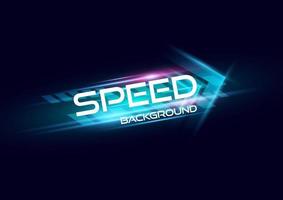 Abstract modern speed light arrow line effect on black background vector illustration