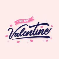 ser mis letras de san valentin vector