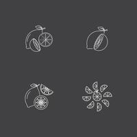 Fresh Lemon icon vector illustration design