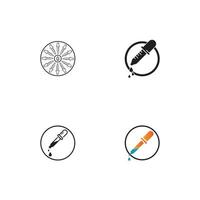 Dropper Icon Vector Design Template. Linear Style.