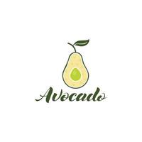 diseño de ilustración de icono de vector de aguacate