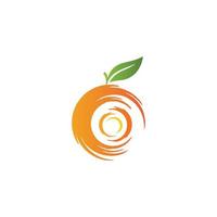 Orange logo design vector