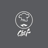 Hat chef logo template vector icon  illustration