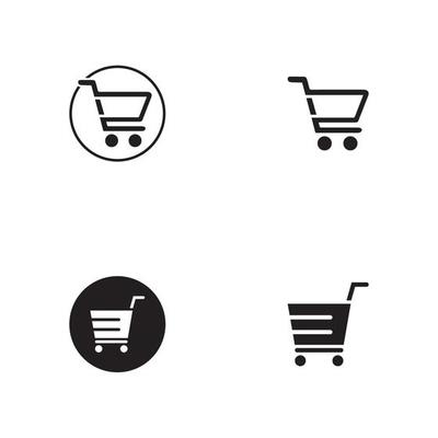 Shop, store basket vector icon Template