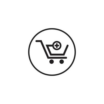 Shop, store basket vector icon Template