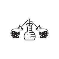 Medical Test tube Icon Vector Illustration.