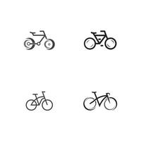 plantilla de diseño de vector de icono de bicicleta