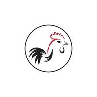 plantilla de logotipo de gallo vector