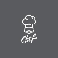 Hat chef logo template vector icon  illustration