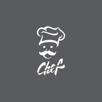 Hat chef logo template vector icon  illustration