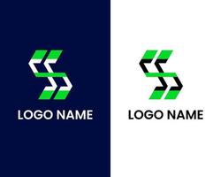 letter s logo design template vector