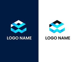 plantilla de diseño de logotipo moderno letra p y w vector