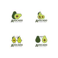 diseño de ilustración de icono de vector de aguacate