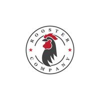 plantilla de logotipo de gallo vector