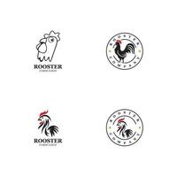 Rooster Logo Template vector