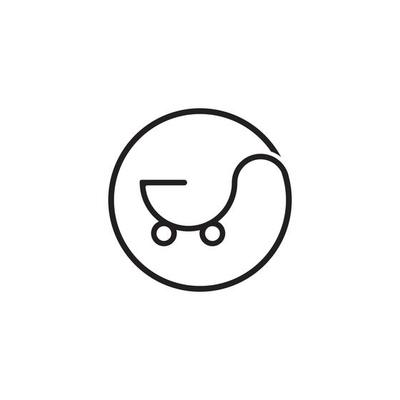 Shop, store basket vector icon Template