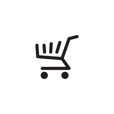 Shop, store basket vector icon Template