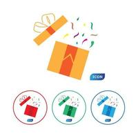 Gift Box Icon Vector