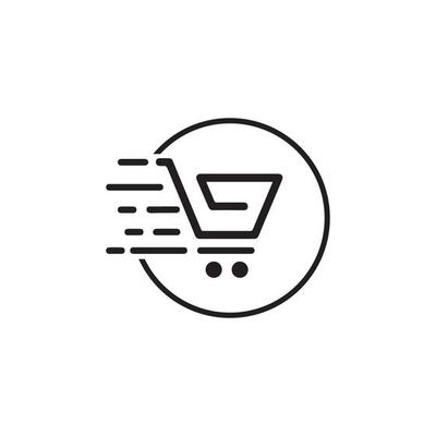 Shop, store basket vector icon Template